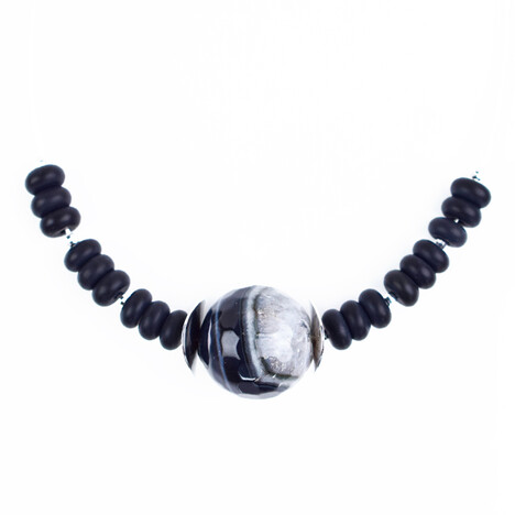 Streifen-Onyx-Collier