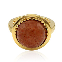 Sunstone Silver Ring