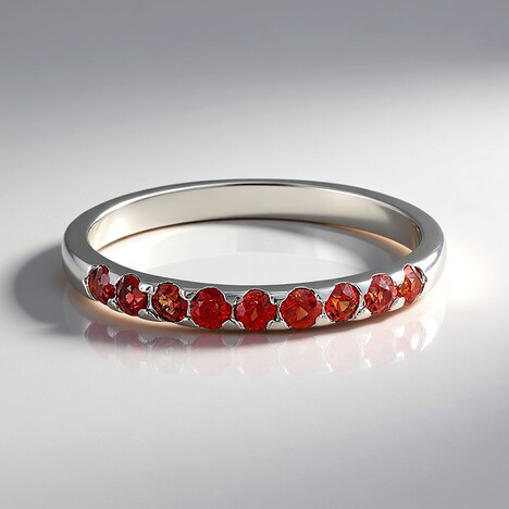 Anello in argento con Rubino Tanzania