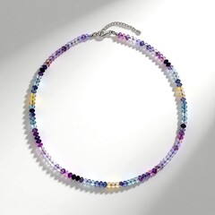 Collana in argento con Fluorite Bicolore