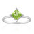 Anello in argento con Peridoto della Birmania