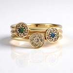 Bague en or et Diamant chocolat I2 (SUHANA)