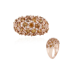 Cognac-Zirkon-Silberring (Adela Silber)