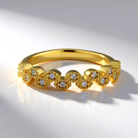 Bague en argent et Zircon