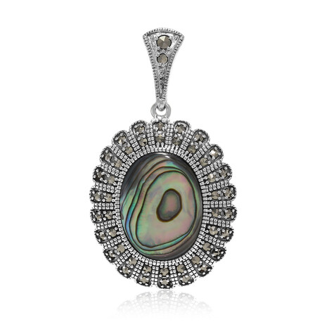 Abalone-Muschel-Silberanhänger