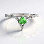 Anello in argento con Lemshuku Tsavorite
