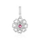 Pendentif en argent et Tourmaline rose du Nigéria
