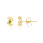 Gelber I2 Brillant-Silberohrringe