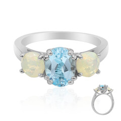 Anello in argento con Topazio Blu Cielo