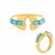 Bague en argent et Turquoise Sleeping Beauty (de Melo Essence)