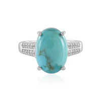 Anello in argento con Turchese Kingman Mohave Blu