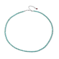 Collier en argent et Apatite bleue