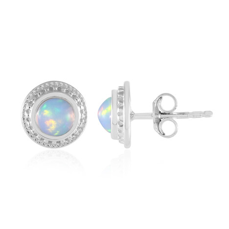 Boucles d'oreilles en argent et Opale Welo