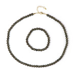 Set en plata con Pirita