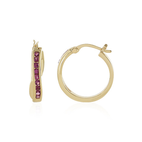 Orecchini in argento con Rodolite