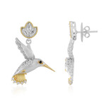 Pendientes en plata con Topacio blanco (Dallas Prince Designs)