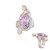 Anello in argento con Kunzite Brasiliana (Gems en Vogue)