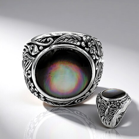 Anello in argento con Madreperla (Art of Nature)
