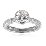 Weißer Topas-Silberring (Adela Silber)