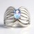 Anello in argento con Tanzanite (non riscaldata) (Pallanova)