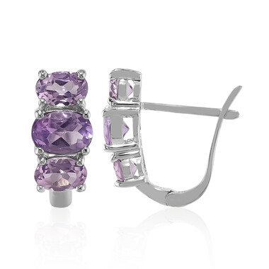 Amethyst-Silberohrringe