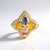 Ciondolo in argento con Zaffiro Ceylon Rosa