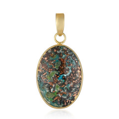 Zilveren hanger met een Venus chalcedoon