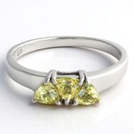Anello in argento con Berillo dell`Amazzonia