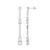 White Topaz Silver Earrings (Adela Silber)