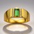 Anello in argento con Tormalina Verde di Benedito (Adela Silber)