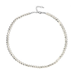 Silver Hematite Silver Necklace