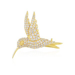 Broche en argent et Zircon (de Melo Essence)