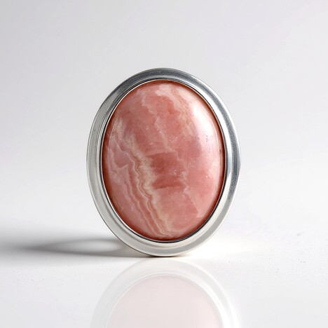 Ciondolo in argento con Rodocrosite (MONOSONO COLLECTION)