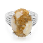 Dinosaurier-Quarz-Silberring