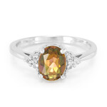 Anello in argento con Topazio Jungle