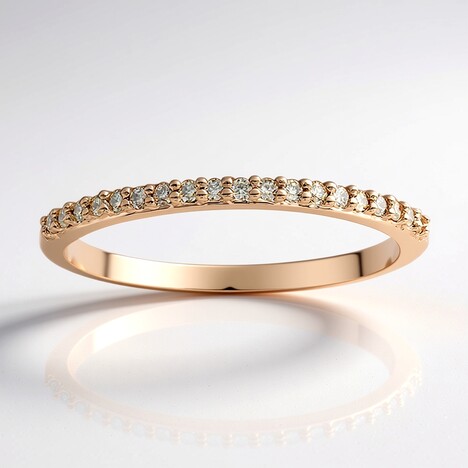 Anello in oro con Diamante Rose de France SI1 di Argyle (Annette)
