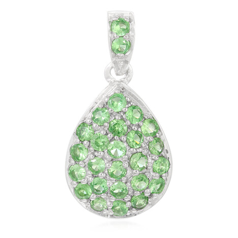 Tsavorite Silver Pendant