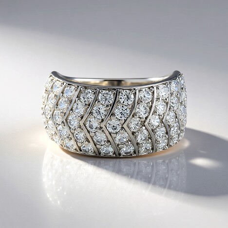 Anello in argento con Zircone (KM by Juwelo)