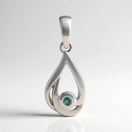 Ciondolo in argento con Alessandrite Brasiliana