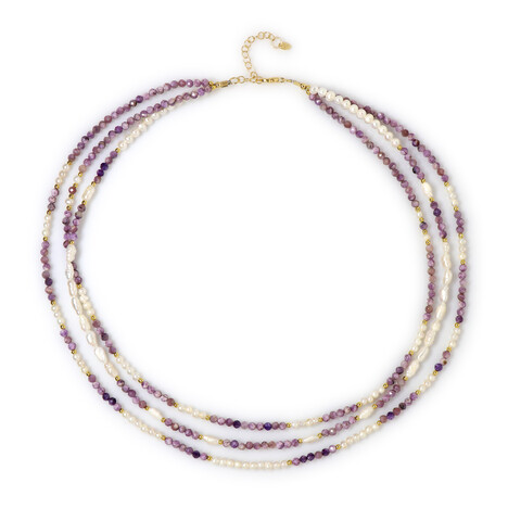 Charoite Silver Necklace (Riya)