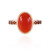 Zilveren ring met een carneool (KM by Juwelo)