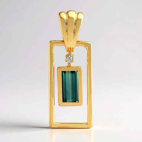 Ciondolo in argento con Indicolite
