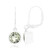 Pendientes en plata con Amatista verde (MONOSONO COLLECTION)