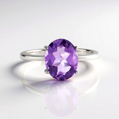 Anello in argento con Ametista