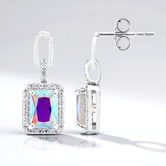 Orecchini in argento con Quarzo Moonlight