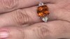 Anillo en plata con Cuarzo naranja