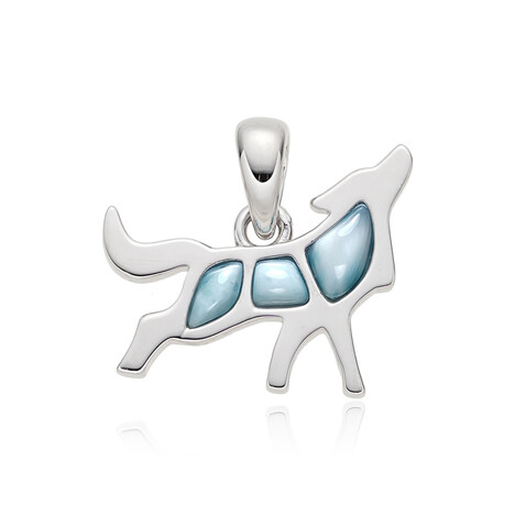 Colgante en plata con Larimar