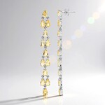 Boucles d'oreilles en argent et Citrine
