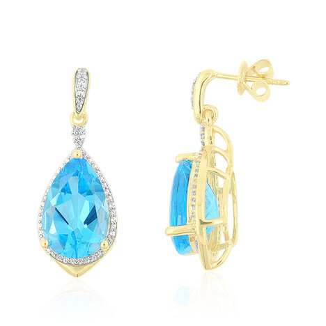 Orecchini in oro con Topazio Marambaia