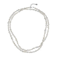 Collana in argento con Perla Keshi (TPC)